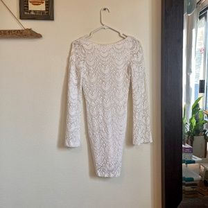 Nightcap white lace dress